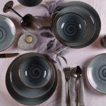 Tulu Kutahya Serviesset 24-delig 6 pers Reactive 97 blauw/grijs