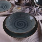 Tulu Kutahya Serviesset 24-delig 6 pers Reactive 97 blauw/grijs - Afbeelding 3