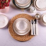 Tulu Kutahya Serviesset 24-delig 6 pers Reactive creme