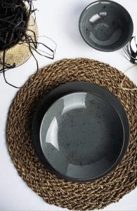 Tulu kutahya servies set grijs