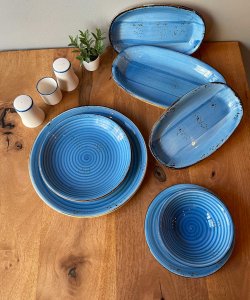 By Bone Infinity Blauw 30 pcs 6 persoons - Afbeelding 2