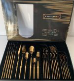 Gold 36 Delig besteck set - Afbeelding 2