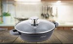 Cheffinger Lage Braadpan met Deksel 28cm - Afbeelding 4