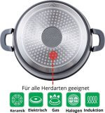 Cheffinger Lage Braadpan met Deksel 28cm - Afbeelding 3