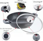 Cheffinger Lage Braadpan met Deksel 28cm - Afbeelding 6