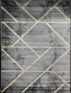 Vloerkleed Marmer Tapijt Grijs goud