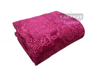 Bedsprei deken 220x240 bordo fusya