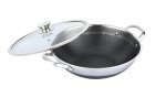Roestvrij staal wok pan anti kras 32 cm