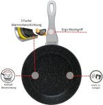 3 delig braadpan set zwart - Afbeelding 3