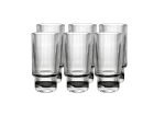 Geribbelde Long drink glazen 330ml - set van 6 – stapelbaar - Afbeelding 2
