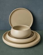 Chubby Serviesset Mat Beige - 24 delig - 6 persoons - porselein - Afbeelding 2