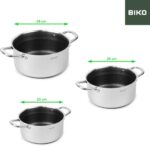 🍳 BIKO Pannenset Inductie 10-delig RVS: De Honingraat Revolutie in Uw Keuken - Afbeelding 6