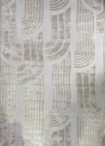 Modern licht vloerkleed met reliëfstructuur en subtiel design – Ferize