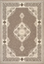 Klassieke Elegantie in Modern Beige vloerkleed